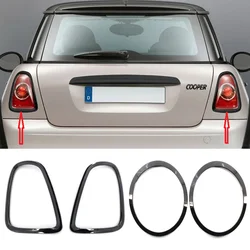 블랙 헤드라이트 미등 서라운드 커버 트림 프레임 교체, 미니 R56 R57 R58 R59 쿠퍼 S JCW 2007-2015 광택, 4 개 2 개