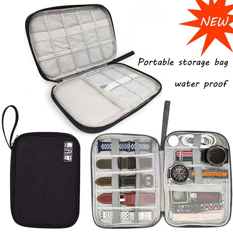 

watchband box for Apple Watch strap case data cable Travel smart watch Wriststrap storage bag Box watches organizer