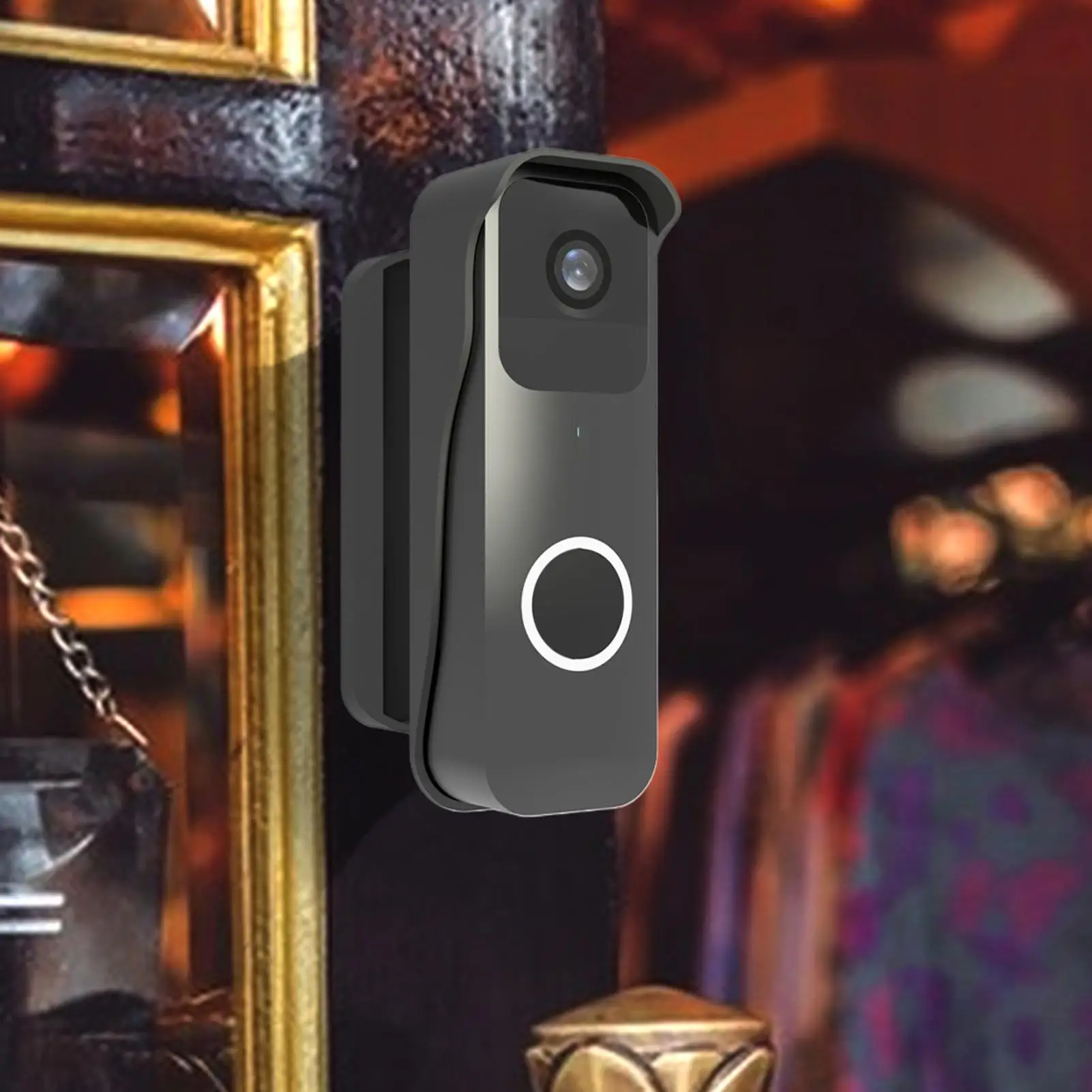 Крепление для дверной камеры, регулируемый беспроводной держатель для дверного звонка, без сверления, кронштейн для уличной камеры для домашней безопасности, аренда собственности