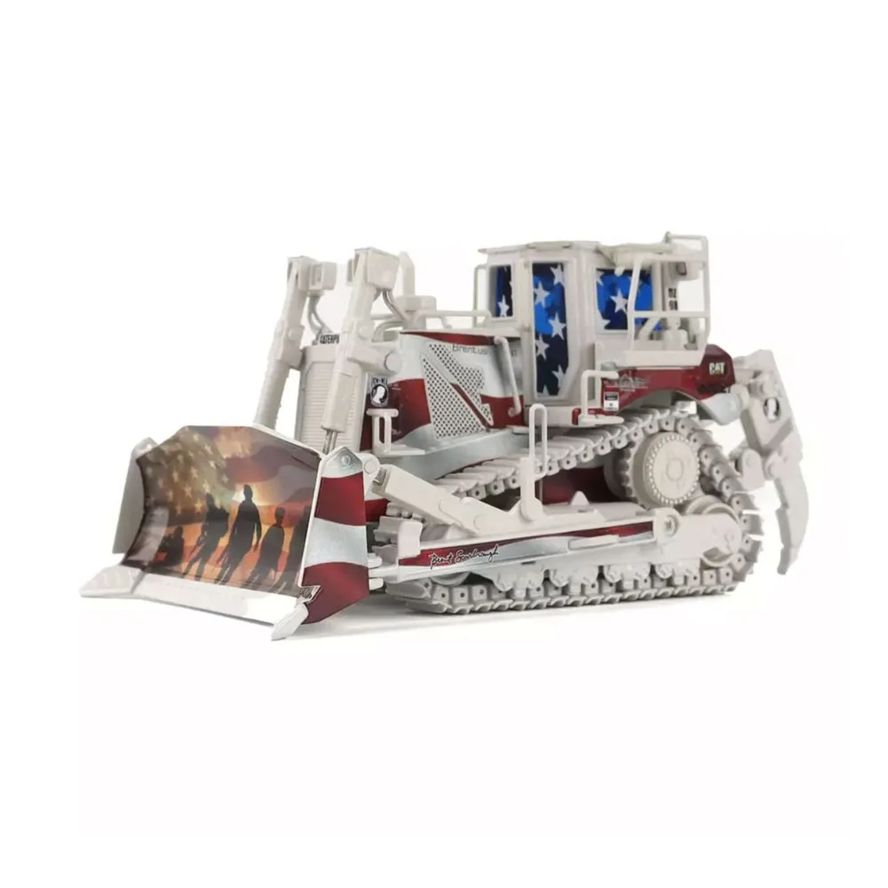 

1/50 Alloy Toy Engineering Model Collect - D8T - 745 Truck Bulldozer American Flag Edition Boy's Birthday Gift Scene Decoration