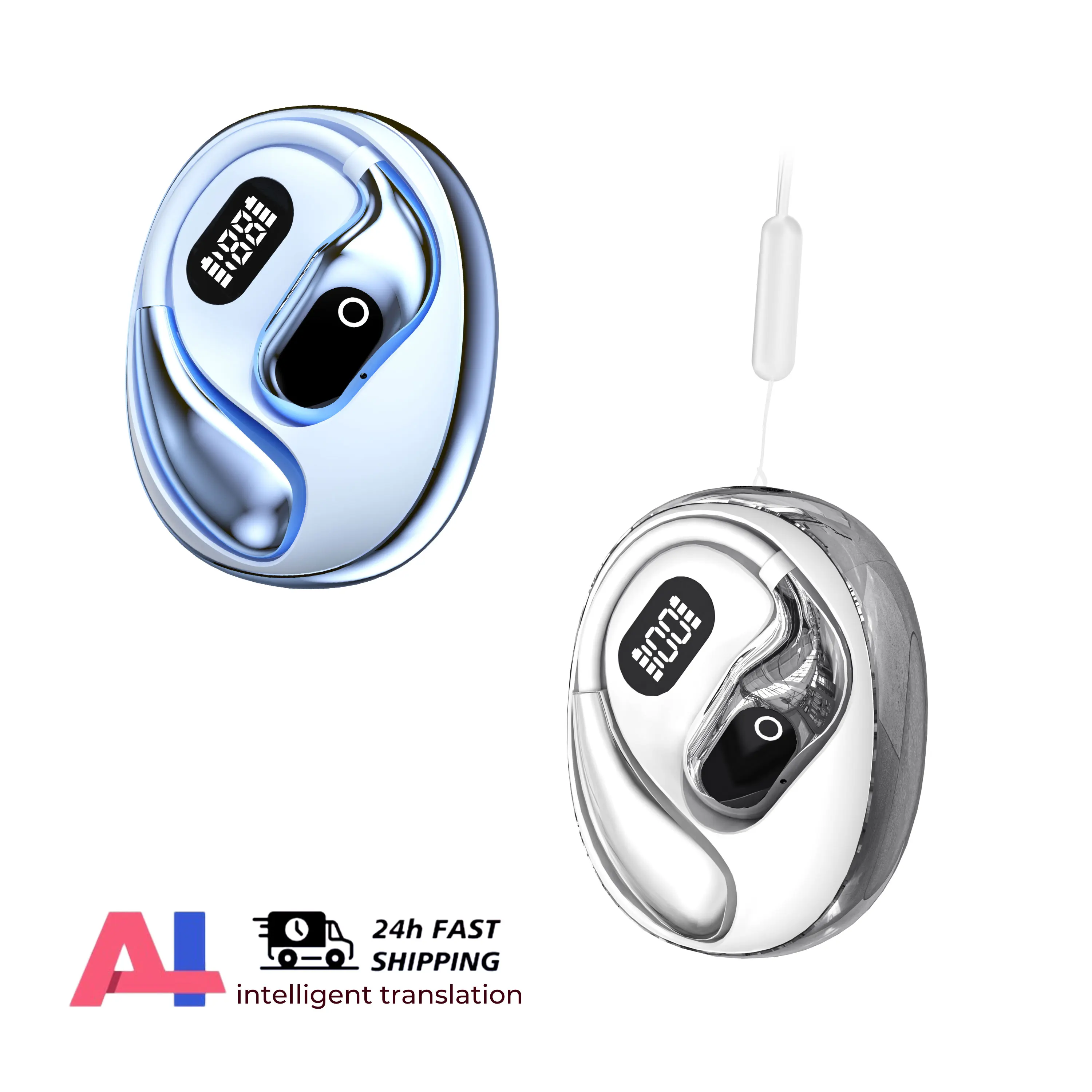 WJOY Translator Earbuds Black 6