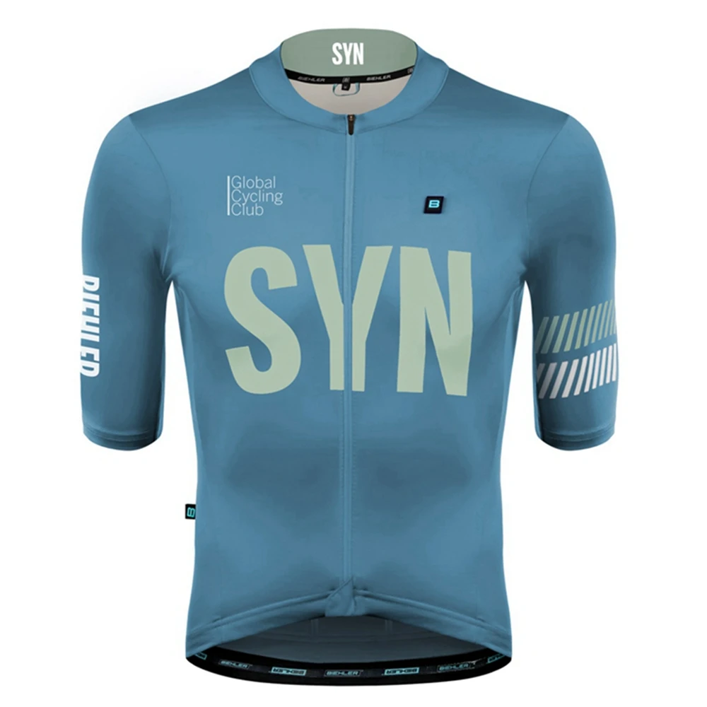 Hellgrünes Sommer-Kurzarm-Rad trikot für Herren Top Aero Leichtes, eng anliegendes Rennrad trikot