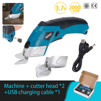 3.6V Multifunctional Electric Scissors Fabric Cutting Machine Leather Scissors With Tungsten Steel Blades USB Rechargeable Tool