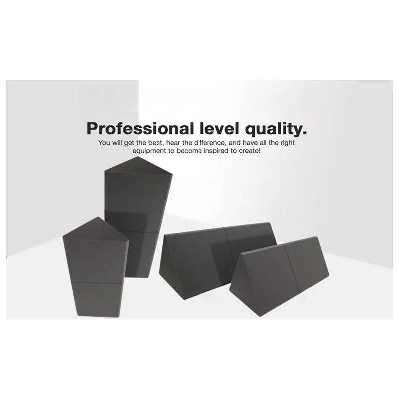 AC23-Bedroom Soundproofing Wall Panels, 2Pcs Low-Frequency Sound-Absorbing Foam For Triangular Wall Corner Soundproofing Foam