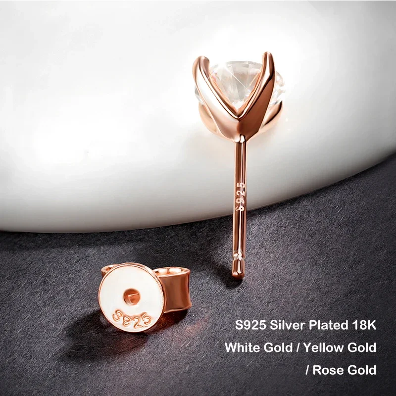 Thumbnail 3 - #9 Trending Moissanite Stud Earrings Right Now