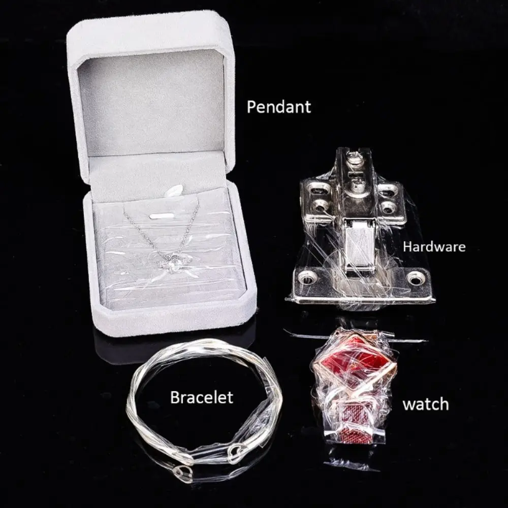 1/1.5/2/3cm Durable PVC Jewelry Protective Film Transparent Anti-Static Sealing Film Adsorption Film