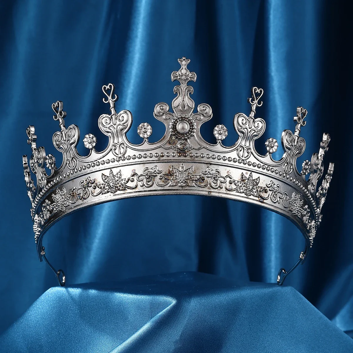 1pcs Medieval King Crown for Men, Women and Kids, Stage Cosplay Crown Halloween Prop Party