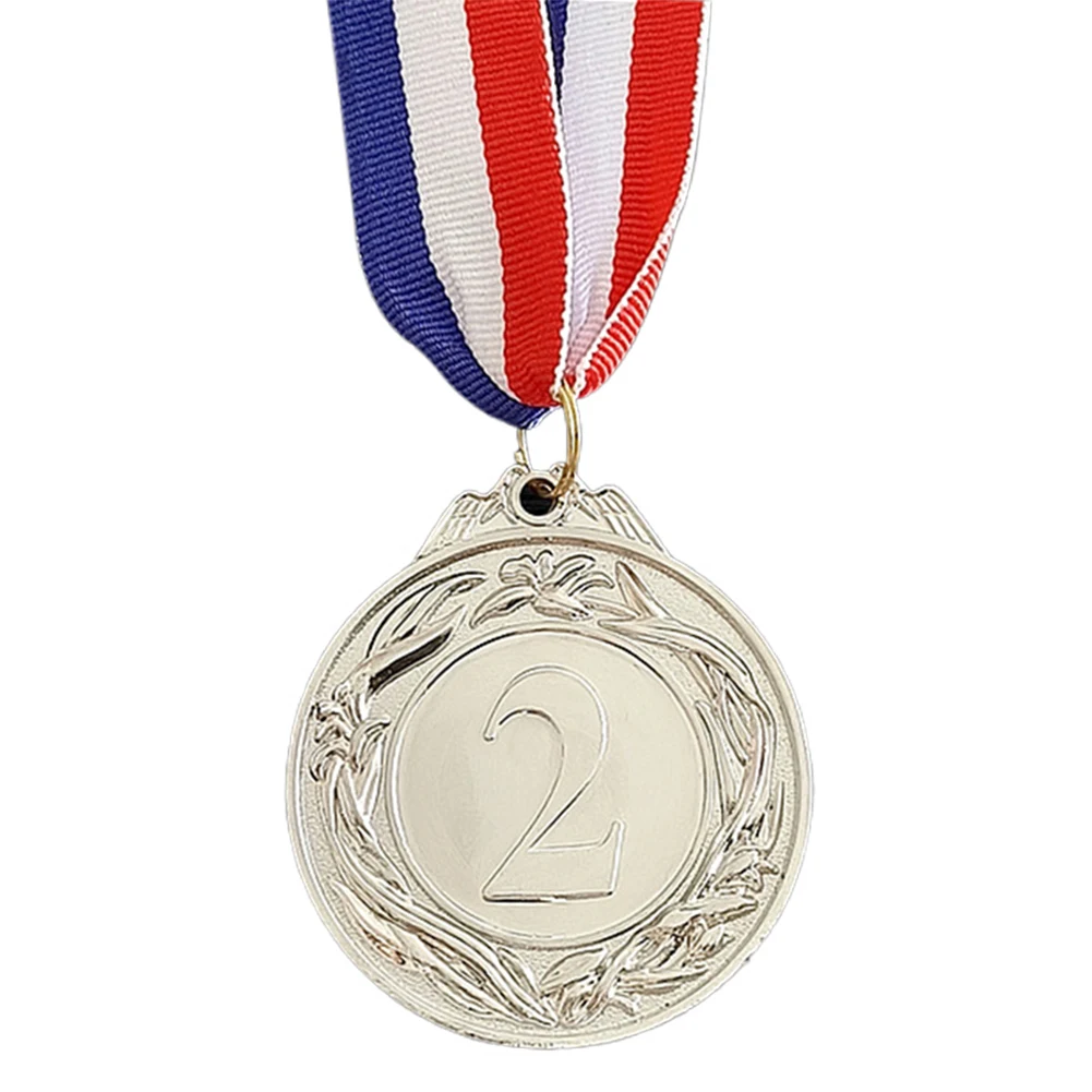 5 سنتيمتر الذهب/الفضة/البرونزية ميدالية الطلاب المكافآت مع الرقبة الشريط المعادن الفائز ميداليات المنافسة ميداليات للألعاب الرياضية #5