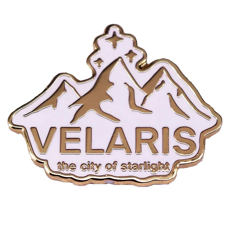 Velaris The City of Starlight Enamel Pin ACOTAR The Night Court Inspiration Badge Nerd Gifts Decoration