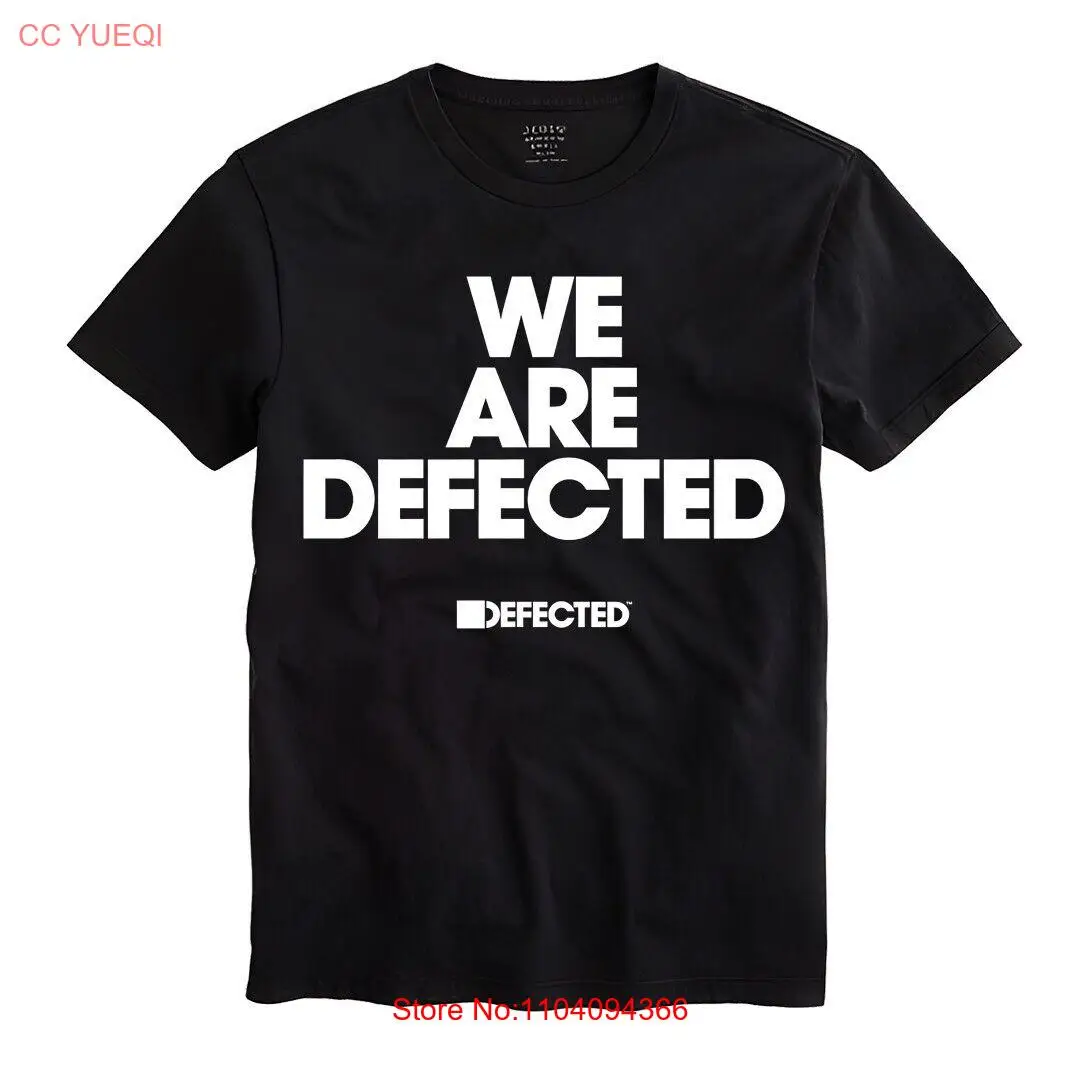 T-shirt We Are Defected Men Unisex Black Shirt Size S-5XL