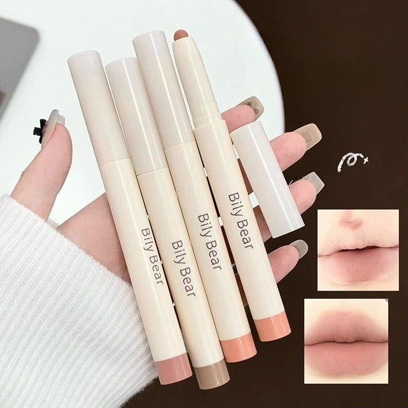 Bily Bear Matte Lip Liner Pencil Waterproof Long Lasting For Lip Shape Outlining Matte Lip Gloss Lip Makeup