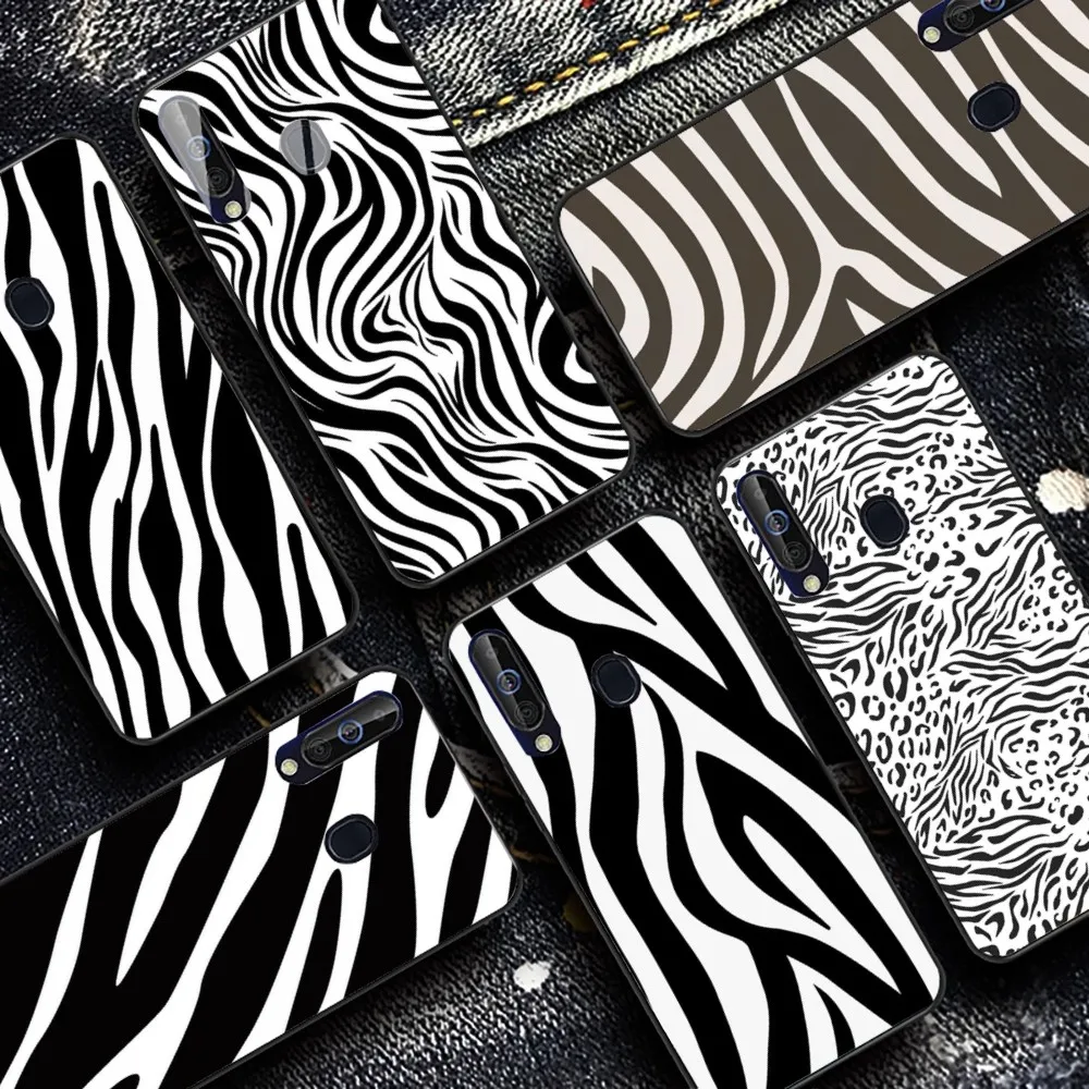 

Fashion Zebra Stripe Black White Phone Case For Samsung A 10 11 12 13 20 21 22 30 31 32 40 51 52 53 70 71 72 73 91 13 shell