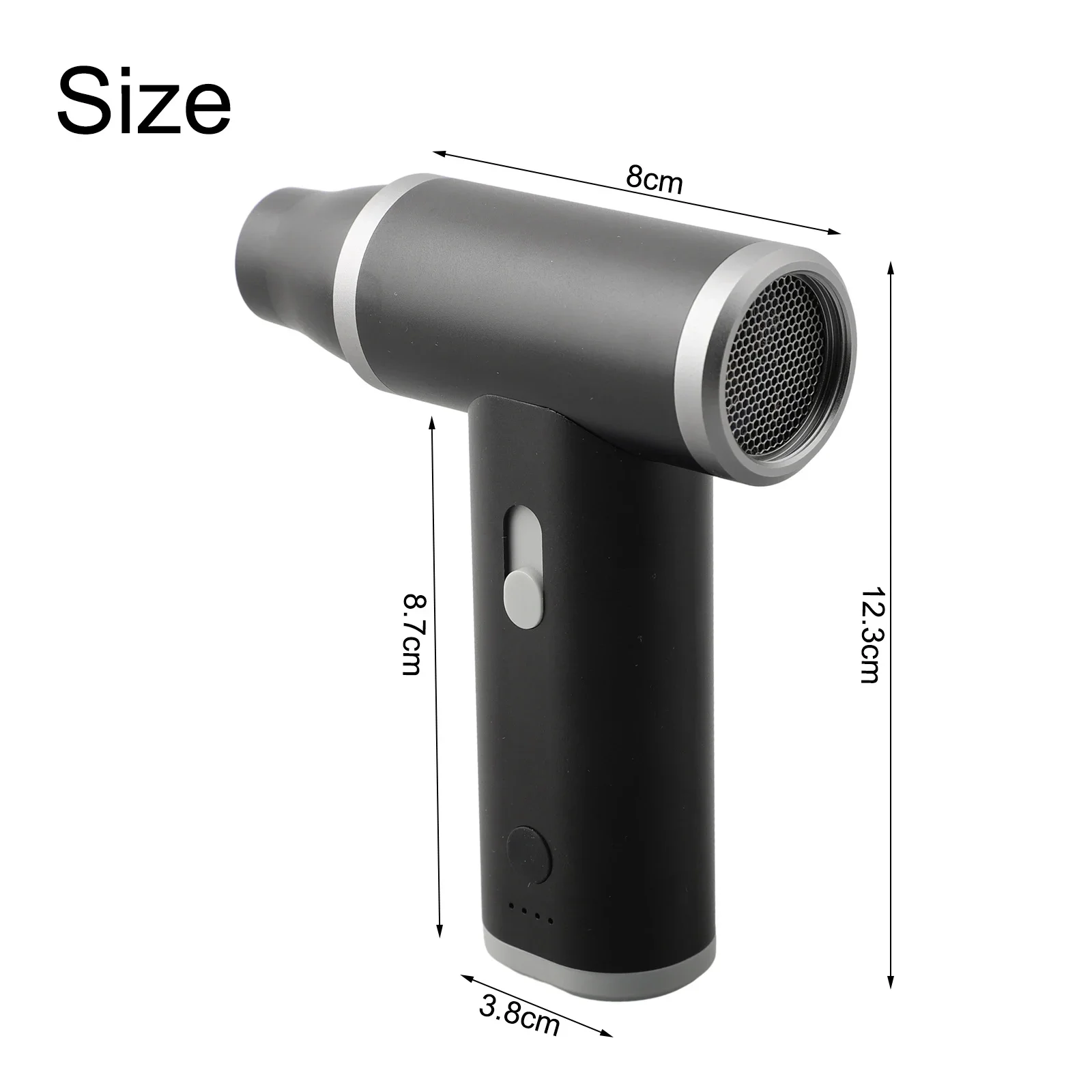 Spolverino ad aria compressa senza fili da 120000 giri/min Batteria incorporata 4000mAh Ricarica rapida flash Elementi essenziali per il campeggio all'aperto