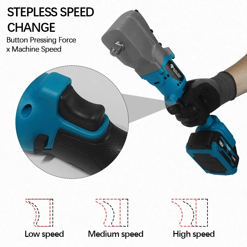 

Электрический трещоточный ключ 1/2 дюйма, съемный винт, электроинструмент для ремонта автомобиля для батареи Makita 18 В
