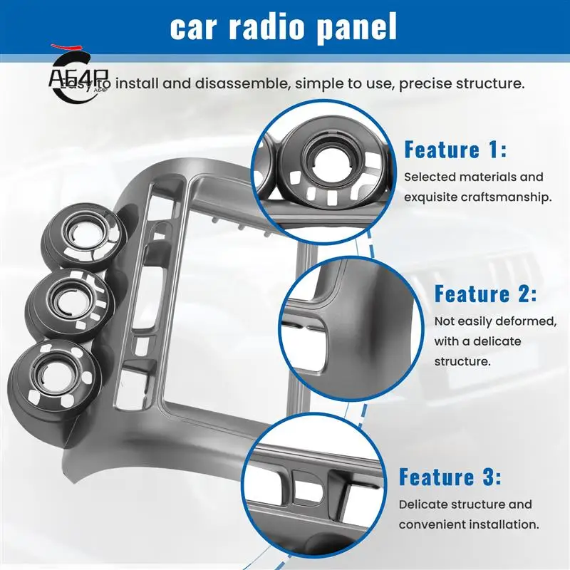 

A64P-Radio Fascia For Honda Jazz City Dvd Stereo Cd Panel Mount Installation Trim Kit Frame Bezel