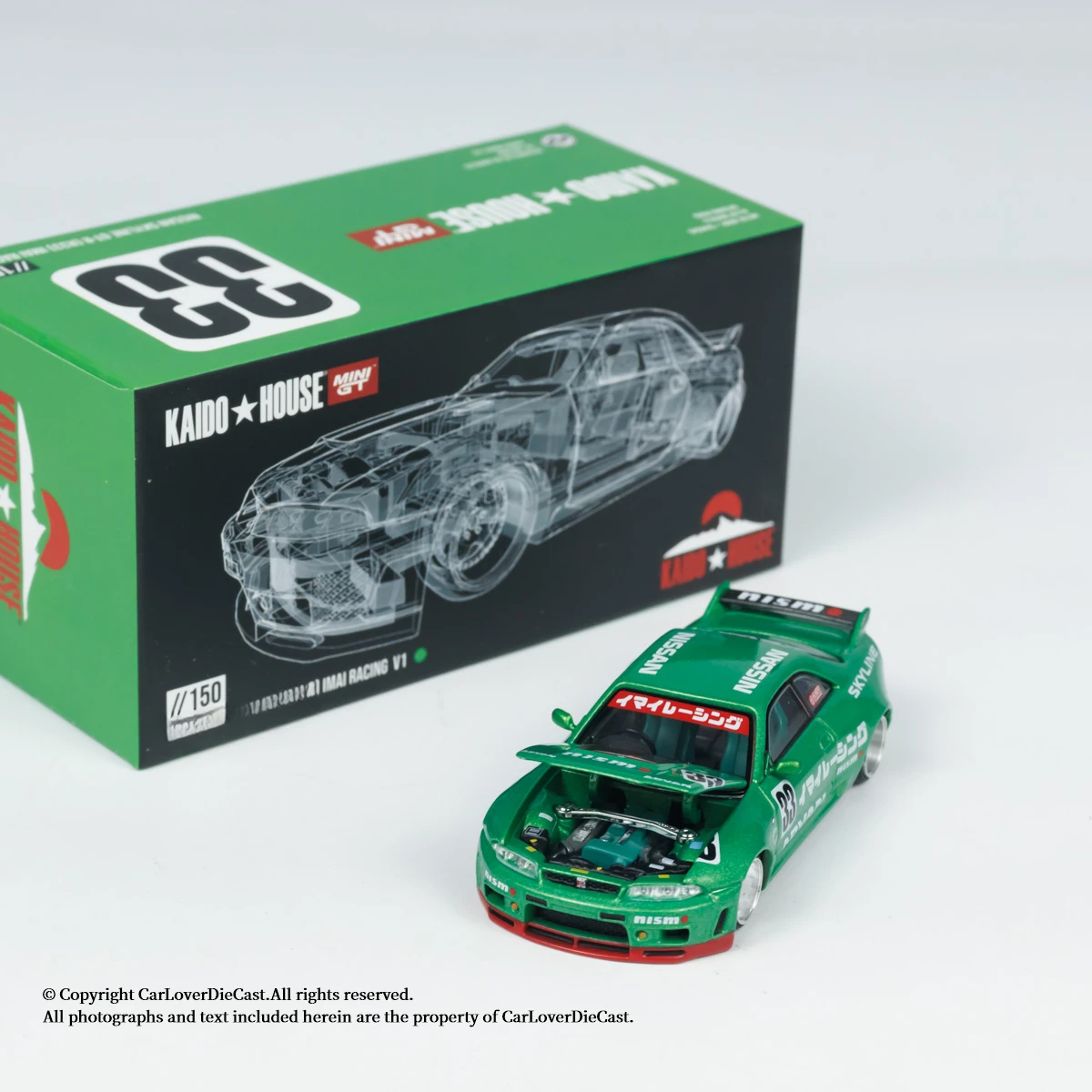 Kaido House + MINIGT 1:64 Skyline  (R33) Imai Racing V1 Model car