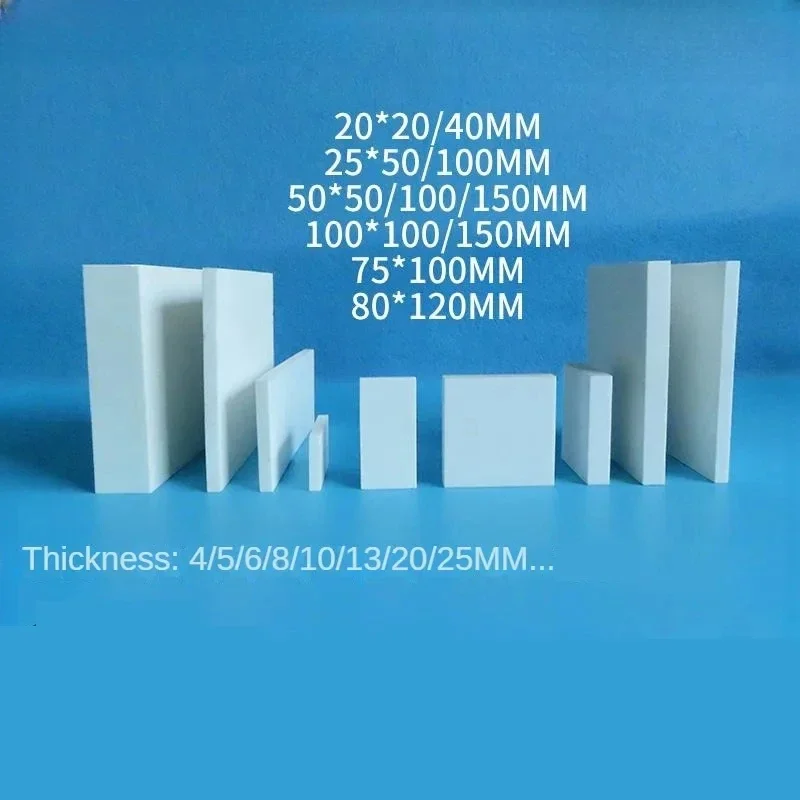 Placa Cerâmica Resistente ao Desgaste Personalizada da Alumina Experimental Que Forma a Placa Industrial 50×50 100 150