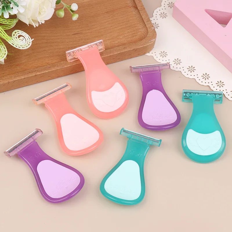 

2Pcs Shaving Knife Women's Shaving Artifact Safe Portable Armpit Hair Trimmer Shaving Machine Hair Removal Knife Universal