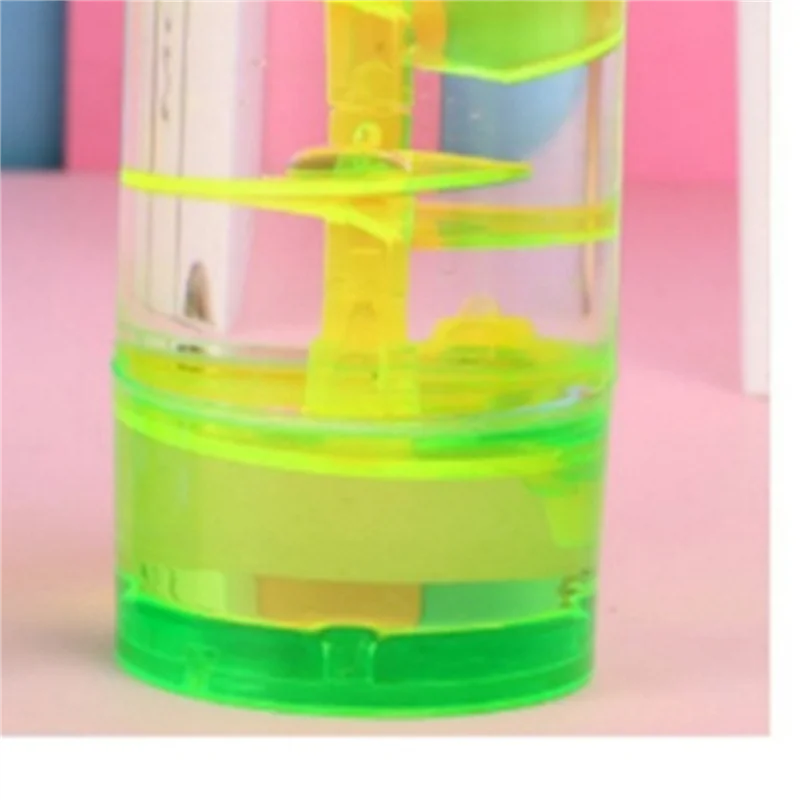 TTKK-2X Green-Hourglass Center Column Turntable Oil Drop Hourglass Jelly Color Leisure Daze Oil Leak Home Crafts Decor