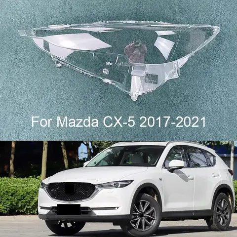 Front Headlight Cover for Mazda CX-5 CX5 2017-2019 Headlamp Lampshade Lampcover Head Lamp Light Glass Covers Lens Shell Caps