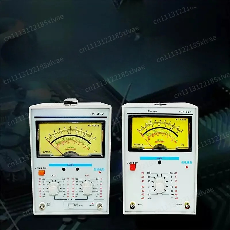 Double Pointer Display High Precision AC Millivoltmeter Voltage Measuring Instruments Measure Frequency 5Hz ～500KHz : ± 3%