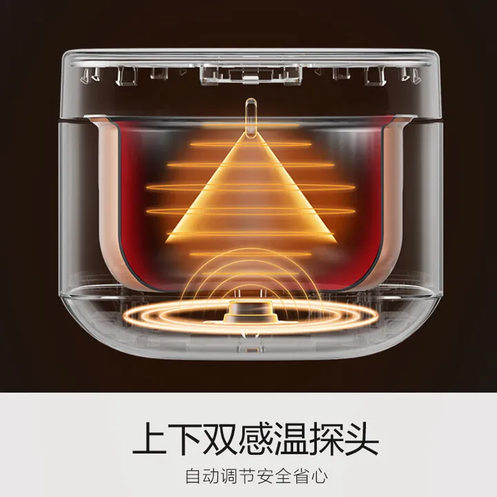 وعاء داخلي سميك غير لاصق من Joyoung، وعاء طبخ أرز متعدد الوظائف عالي الطاقة 3 لتر لـ 2-3 أشخاص، طبخ بالضغط الدقيق