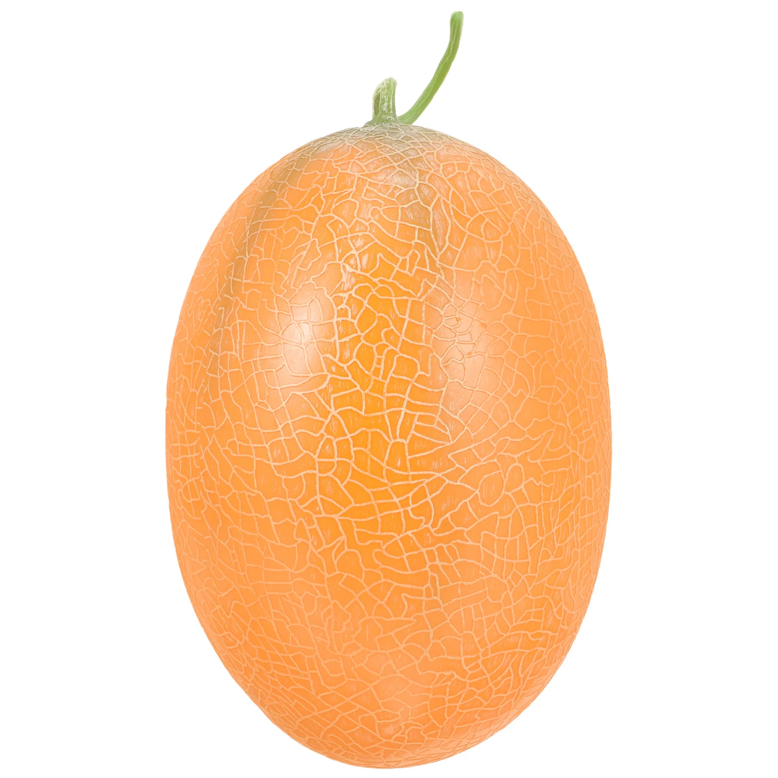 

Simulation Cantaloupe Ornament Realistic Foams Artificial Fruit for Photography Props and Home Decor Desktop Showcase Faux