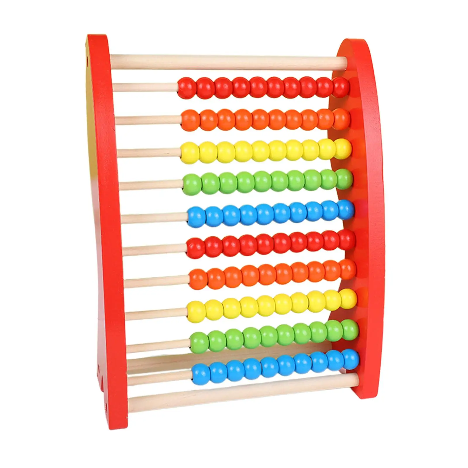 Abacus for Kids Math Wooden Abacus Frame Counting Beads Frame Montessori Abacus Toy for Girl