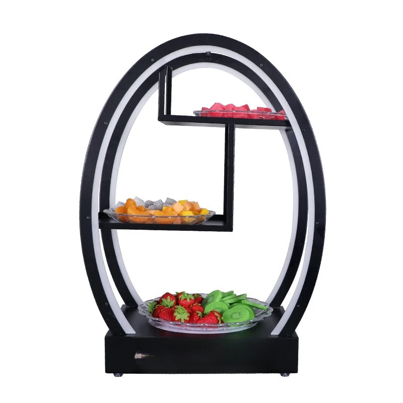 

Bar KTV luminous egg shaped fruit plate night court KTV snack plate fruit platter two-layer three-layer snack dried