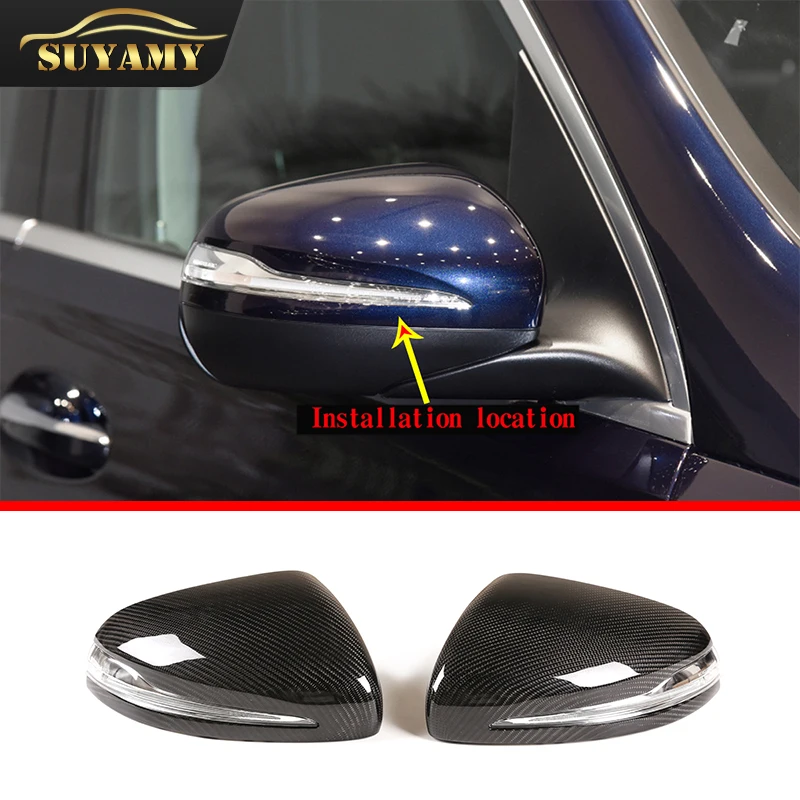 

Mirror Cover For Mercedes-Benz G GLE Class W464 W167 G500 G63 19-21Replacement Part Car Exterior Real Carbon Fiber Rear View Cap