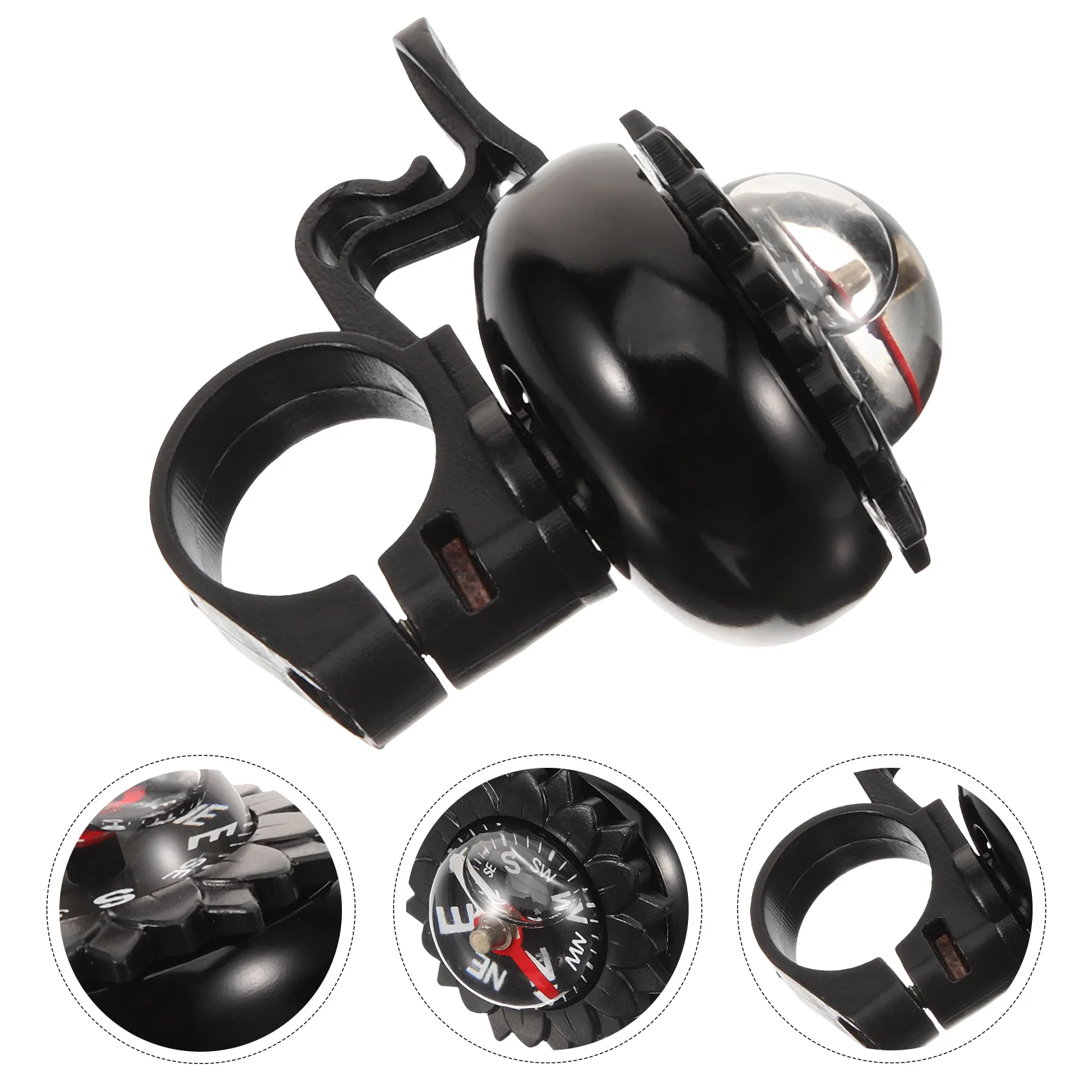 

Compass Bicycle Bell Horn Aluminum Alloy Bicycles for Location Convenient Bike Black Adult Bikes