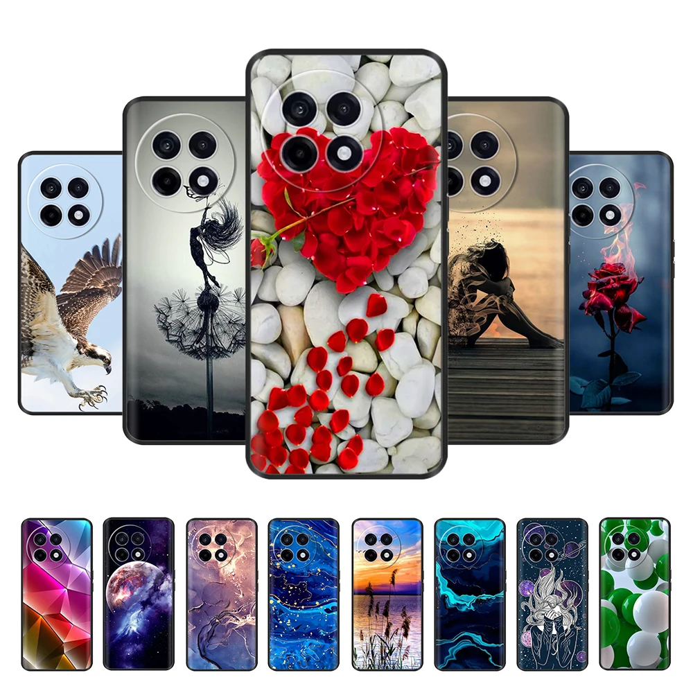 For OnePlus ACE5 13R Case Cute Flower Painted Cover Soft Slim Phone Case For OnePlus ACE 5 Pro Case ACE5 13 R Fundas Bumper Para