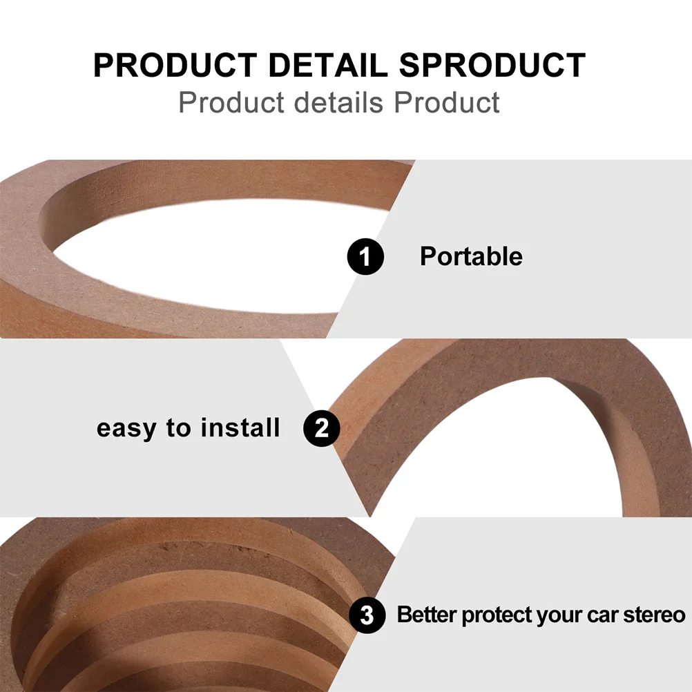 2 أزواج مكبر صوت للسيارة الفواصل منصات مقاومة للصدمات المتكلم محول حلقة سريع تصاعد عمق حلقة باب السيارة لوحة الاهتزاز المخفض الصوت