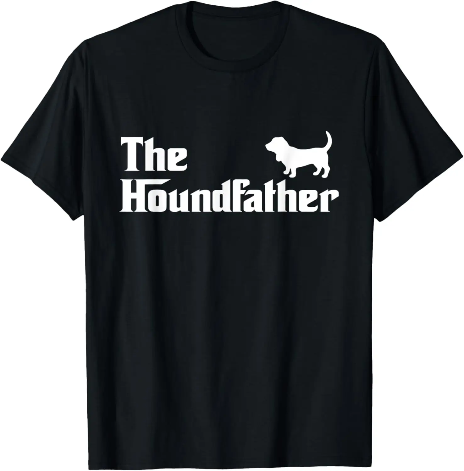 The Houndfather Basset Hound Dad Funny Dog Gifts For Men T-Shirt