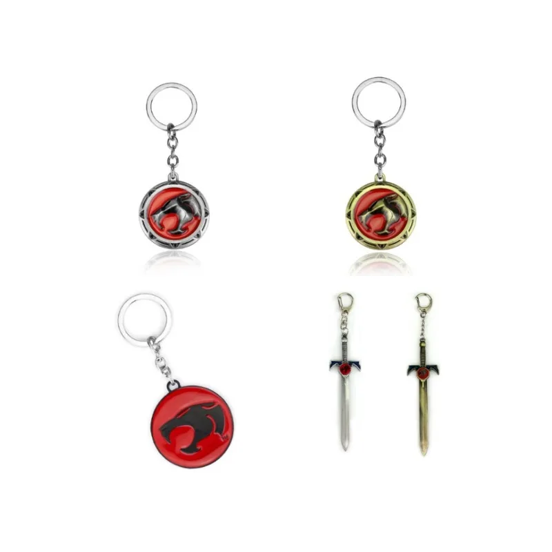 

Thundercats Keychain Women Men Jewelry Weapon Model Zinc Alloy Pendant Keyring for Fans Gifts Jewelry