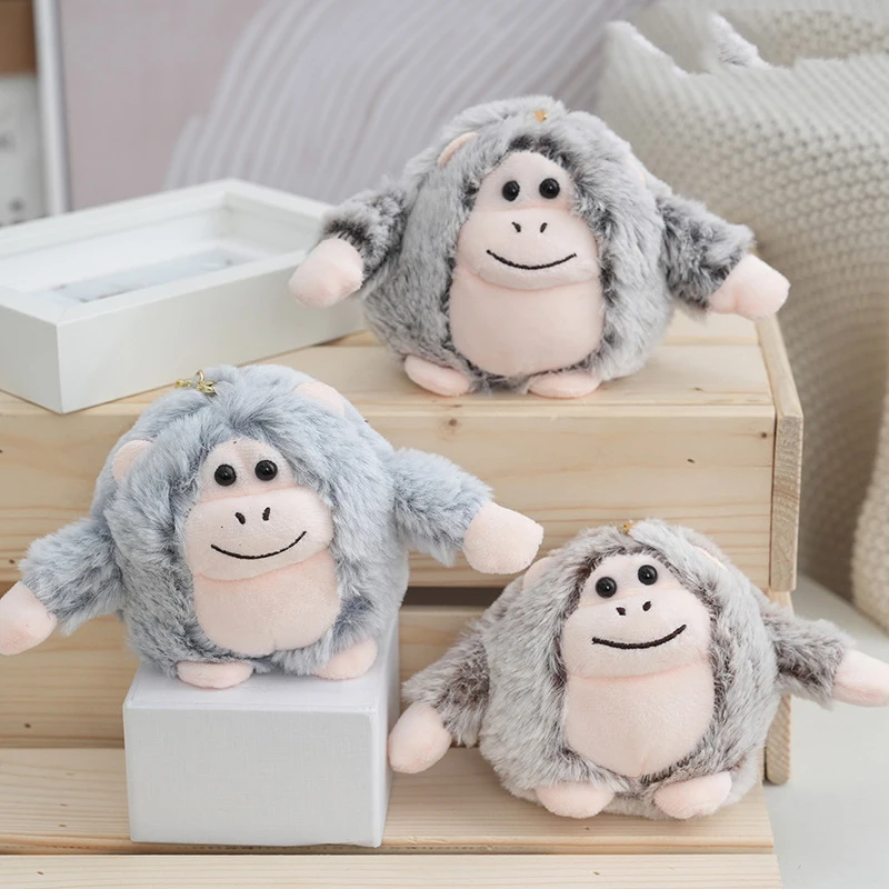 

Плюшевый брелок-обезьянка 10 см, подвеска для рюкзака, украшение для сумки, брелок-подвеска в виде животного