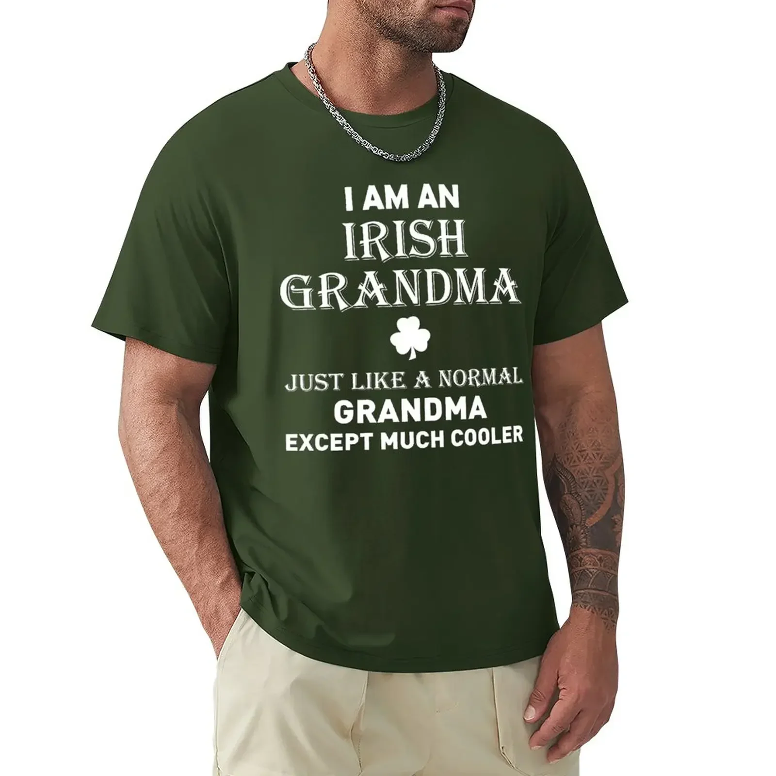 I Am An Irish Grandma T-Shirt graphics korean fashion customs mens funny t shirts