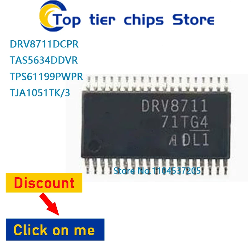 

1PCS~5PCS/LOT DRV8711DCPR HTSSOP38 TAS5634DDVR HTSSOP44 AN44183A HTSSOP56 TJA1051TK/3 HVSON8 100% NEW