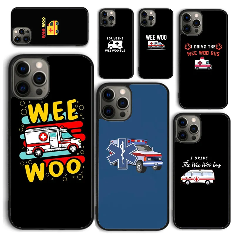 

Чехол для телефона Paramedic Ambulance Wee Woo для iPhone 17 Air 16 Coque 15 14 12 13 PLUS 11 PRO MAX, задняя крышка Fundas Shell
