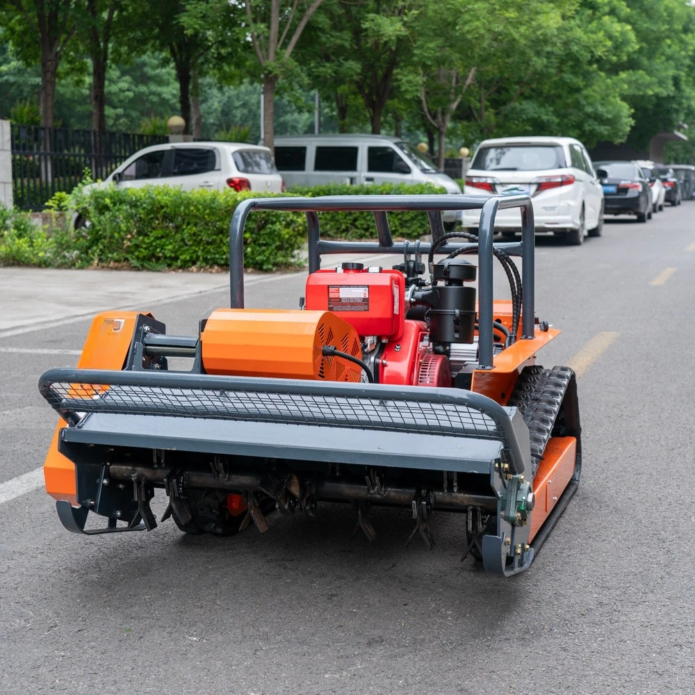Remote Controlled All-Terrain Flail Mower, Hillside Grass Trimmer Suitable for Orchard Weeding and Urban Greening Projects