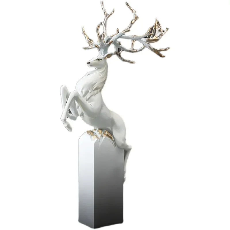 

Light Luxury Deer Floor Ornaments Living Room Sofa TV Cabinet next to Office Decorations