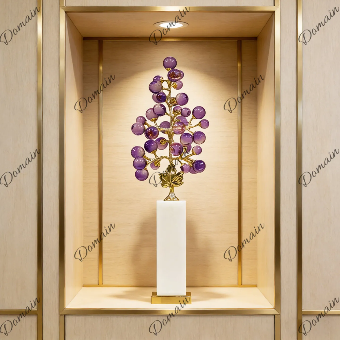 Modern creative purple grape desktop small ornament, living room porch TV cabinet decoration, new home opening gifts