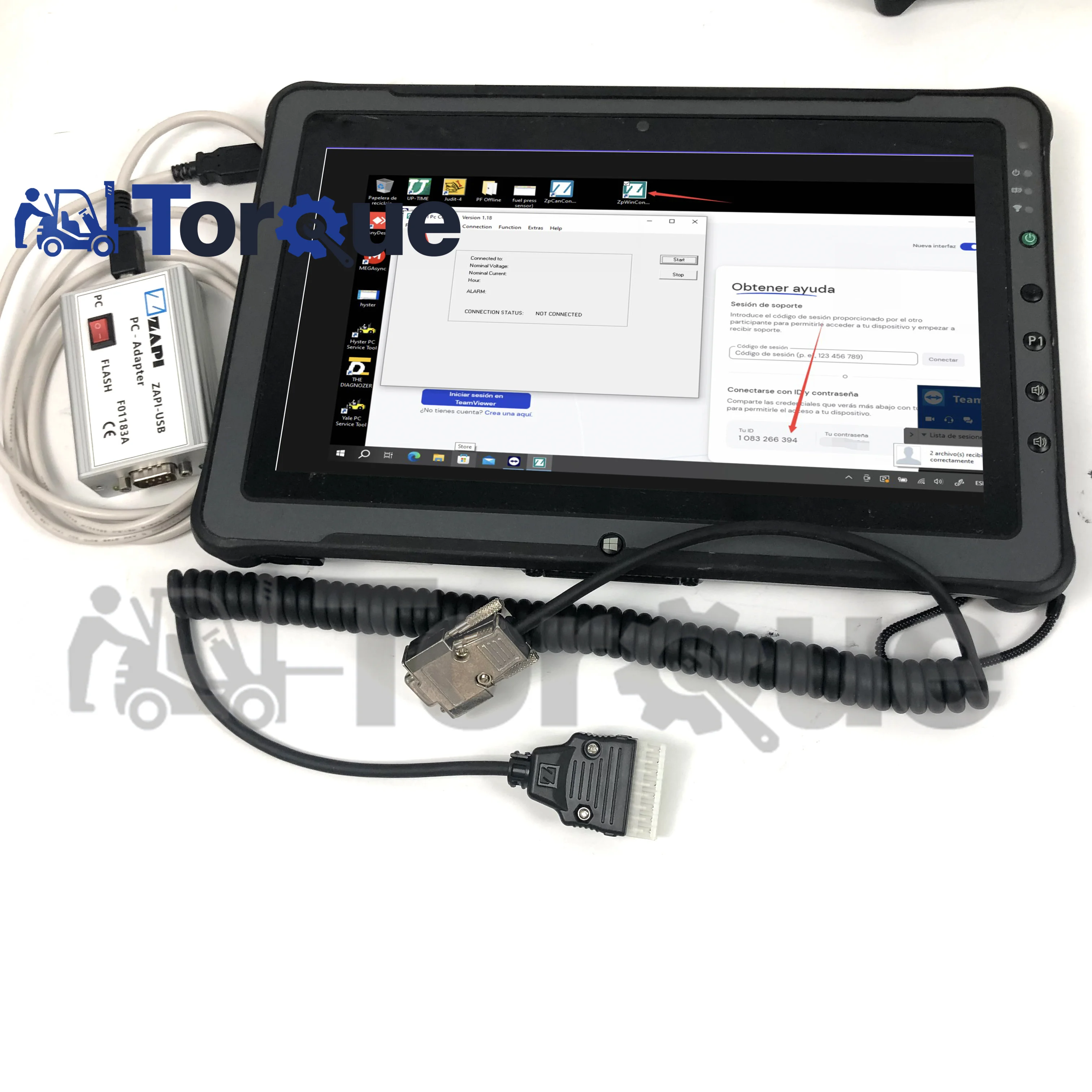 for ZAPI-USB electric controller diagnostic tool Programming functions ZAPI F01183A cable zapi console software＋F110 Tablet