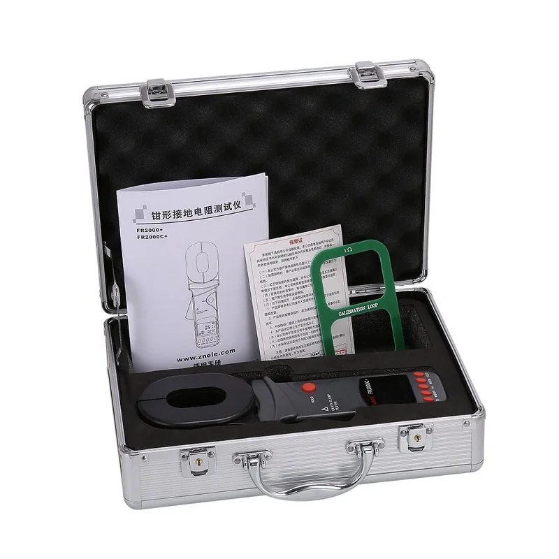 Imagem -03 - Braçadeira Aterramento Resistência Tester Loop Terra Fault Impedância Detector Novo Design Fr2000c Fr2000b Fr2000 Mais 0.011200ohm