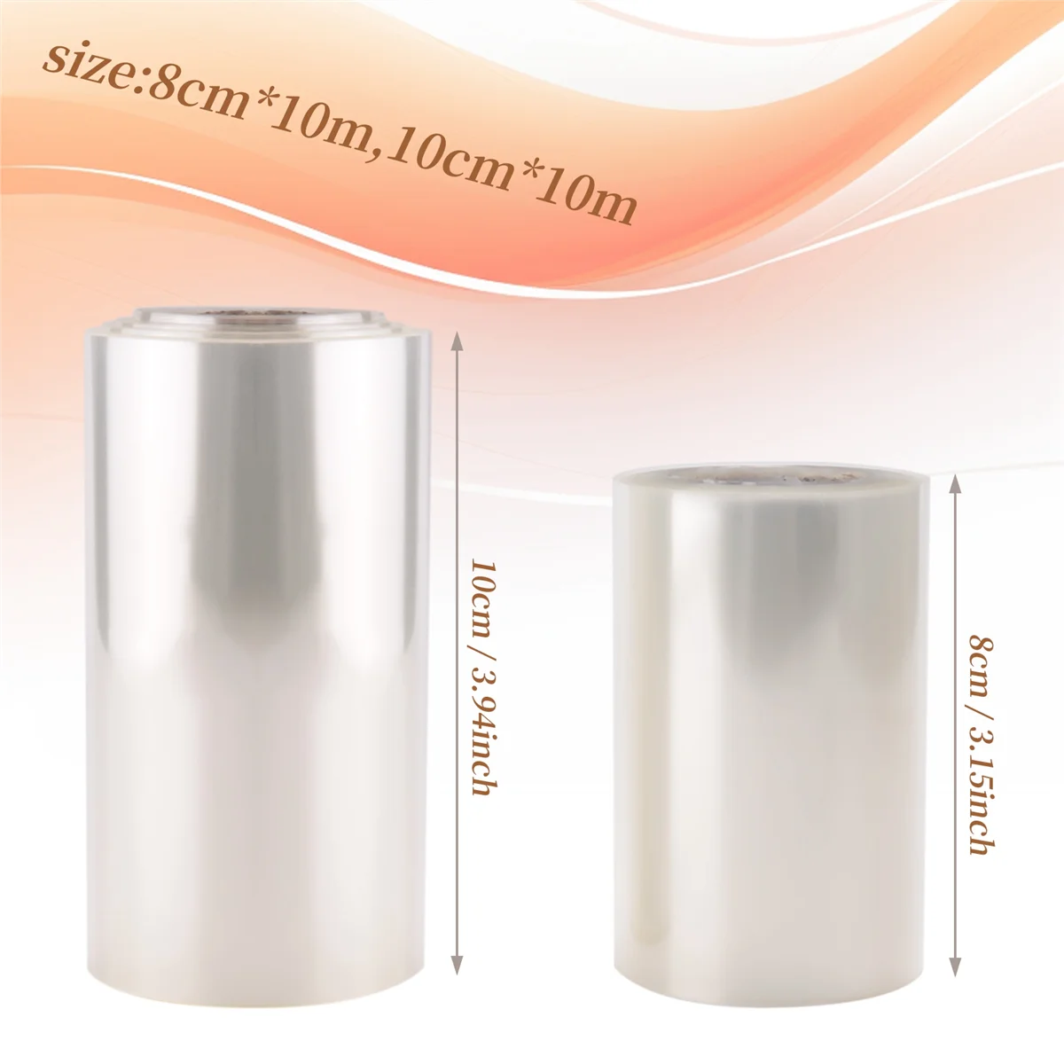 cake transparent border2Pcs 8/10cm Cake Mold Film Transparent Cake Rolls Mousse Cake Acetate