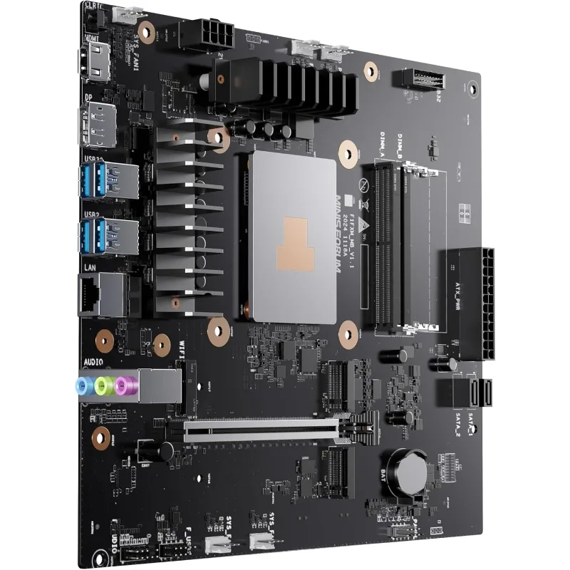 اللوحة الأم BD795M M-ATX اللوحة الأم، AMD Ryzen 9 7945HX، 16C/32T، حتى 5.4 جيجا هرتز، فتحة PCIe 4.0 x16، فتحات NVMe M.2 المزدوجة