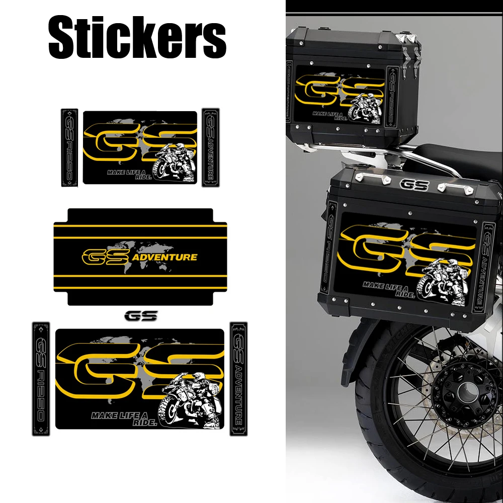 For BMW R1250GS R1250 R 1250 GS GSA HP 2018 2019 2020 2021 Motorcycle stickers Panniers Luggage Aluminium Box Case decals