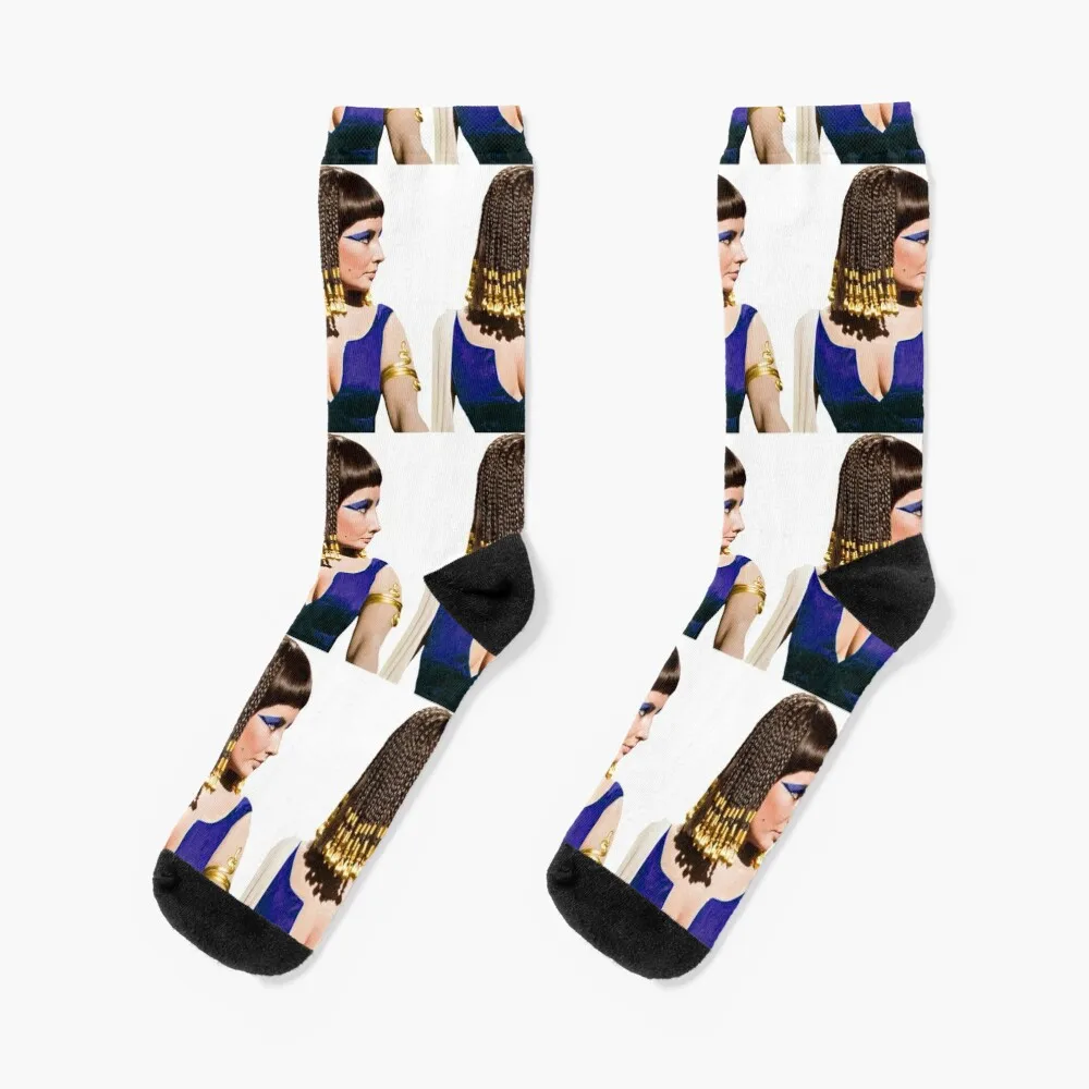 

Cleopatra Blue Socks Sports halloween New year's Run Women Socks Men's