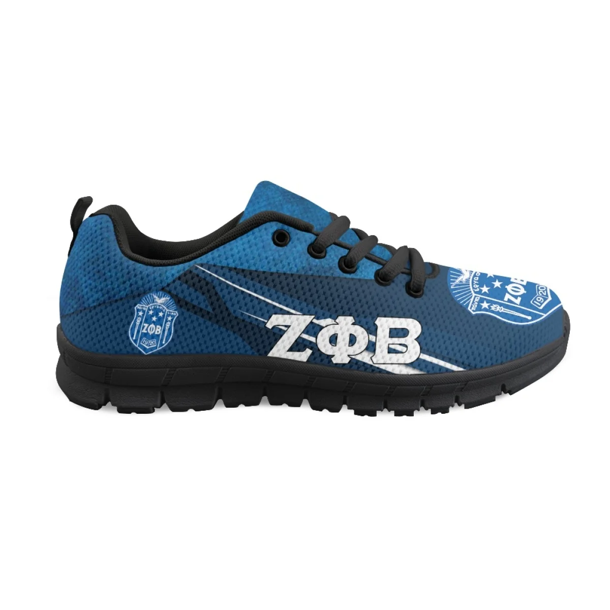 INSTANTARTS Cool Wear-Resistance Women‘s Running Sneakers Zeta Phi Beta Logo Men's Flat Shoes Comfort Walking Footwear Zapatos
