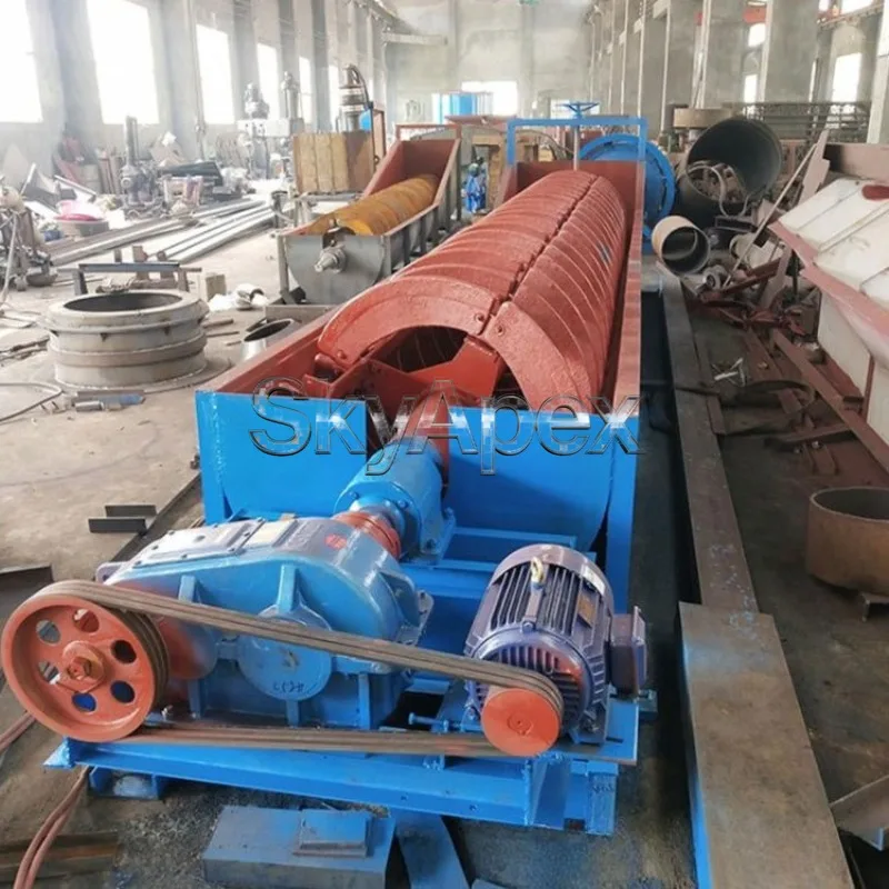 Deposit Large High Weir Spiral Classifier Double Spiral Classifier Screw Sand Washing Machine Factory